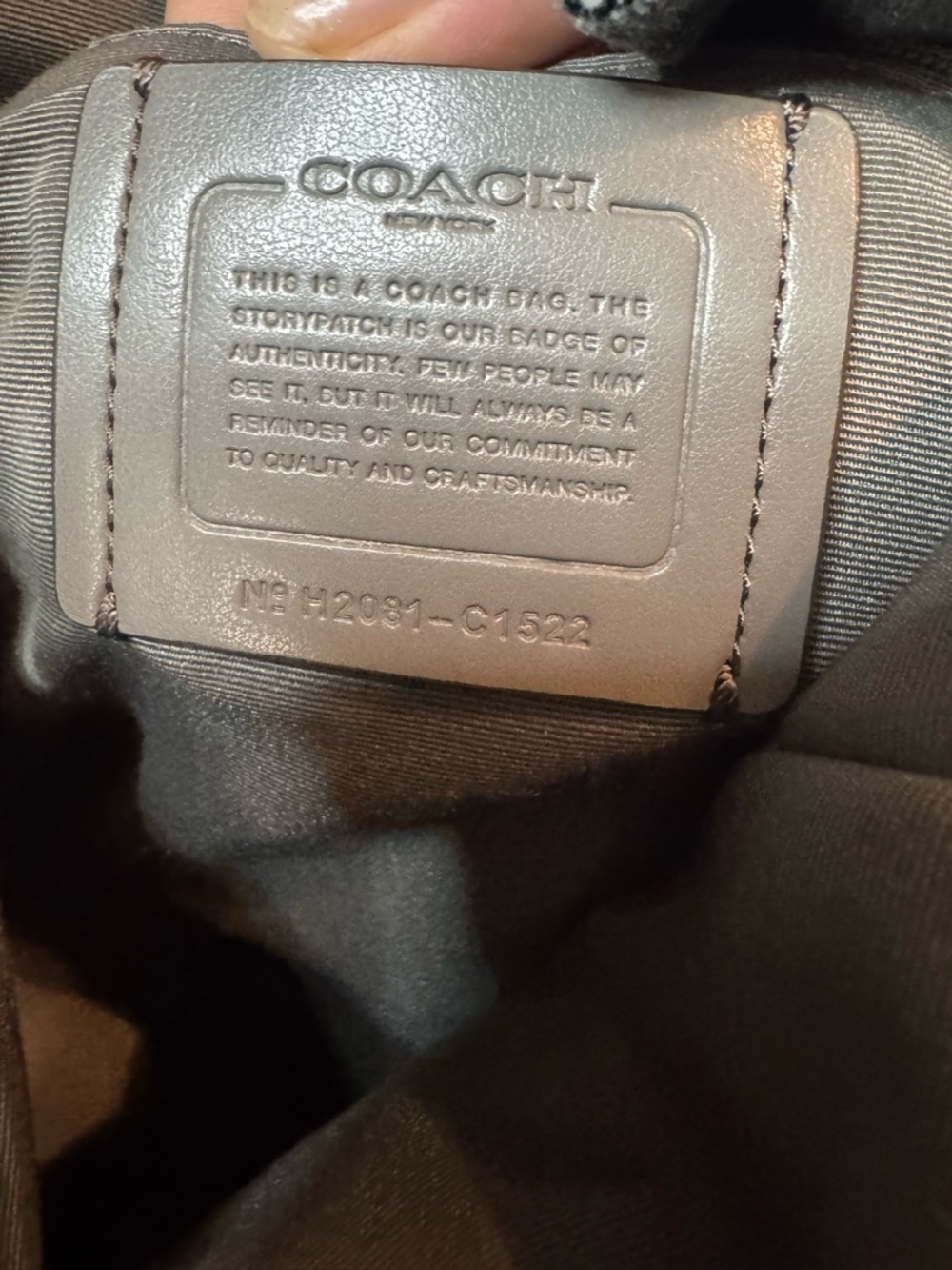 Coach Pennie Hobo bag, pebbled leather in Heather Gray EUC - Picture 10 of 11